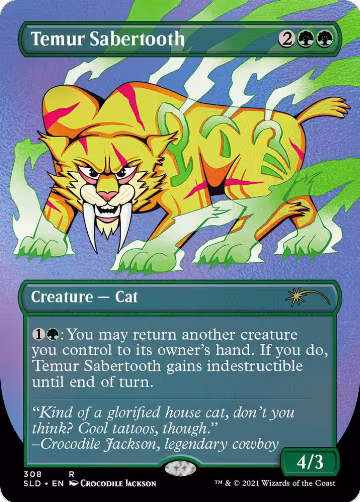 Temur Sabertooth (Foil Etched) (308), Secret Lair Drop Series — Magic card price