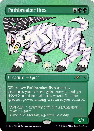 Pathbreaker Ibex (Foil Etched) (307), Secret Lair Drop Series — Magic card price