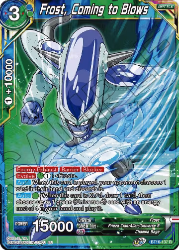Frost, Coming to Blows (BT16-137), Realm of the Gods — DB Super card price