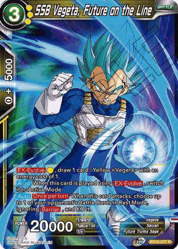 SSB Vegeta, Future on the Line (BT16-077), Realm of the Gods — DB Super card price