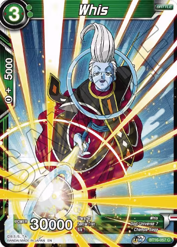 Whis (BT16-057), Realm of the Gods — DB Super card price