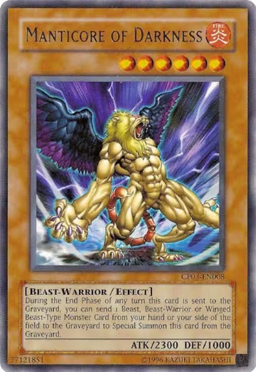 Manticore of Darkness (CP03-EN008), Champion Pack 3 — Yu-Gi-Oh! card price