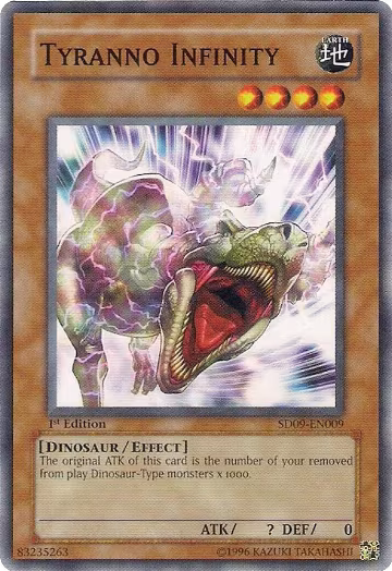 Tyranno Infinity (SD09-EN009), Structure Deck: Dinosaur's Rage — Yu-Gi-Oh! card price
