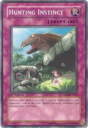 Hunting Instinct (SD09-EN028), Structure Deck: Dinosaur's Rage — Yu-Gi-Oh! card price
