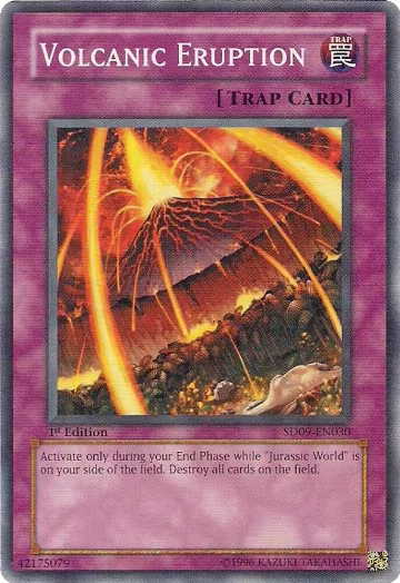Volcanic Eruption (SD09-EN030), Structure Deck: Dinosaur's Rage — Yu-Gi-Oh! card price