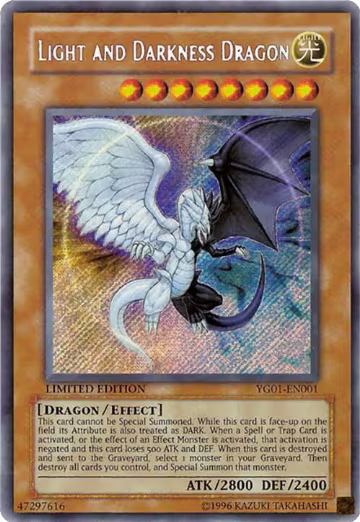 Light and Darkness Dragon (YG01-EN001), Yu-Gi-Oh! GX Manga Promotional Cards — Yu-Gi-Oh! card price