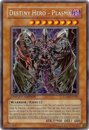 Destiny HERO - Plasma (CT04-EN003), 2007 Collectors Tin — Yu-Gi-Oh! card price