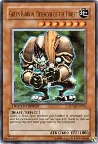 Green Baboon, Defender of the Forest (JUMP-EN014), Shonen Jump Magazine Promos — Yu-Gi-Oh! card price