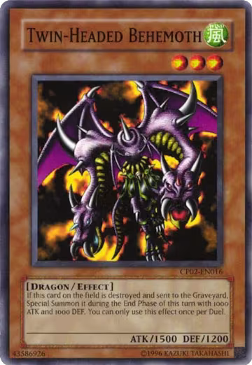 Twin-Headed Behemoth (CP02-EN016), Champion Pack 2 — Yu-Gi-Oh! card price