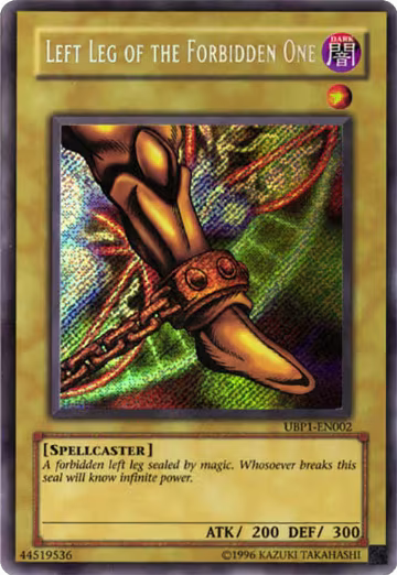 Left Leg of the Forbidden One (UBP1-EN002) — card price