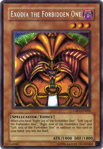 Exodia the Forbidden One (UBP1-EN005) — card price