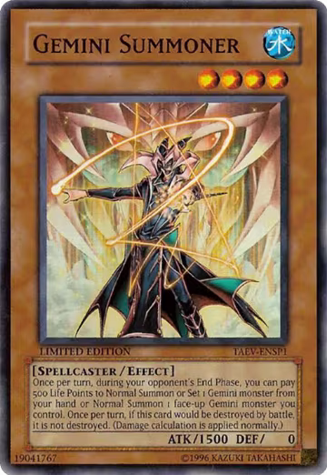 Gemini Summoner (TAEV-ENSP1), Sneak Preview Series 3 — Yu-Gi-Oh! card price