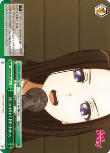 Beautiful Birthday (BD/WE34-E24 C), Morfonica x RAISE A SUILEN — Weiß Schwarz card price