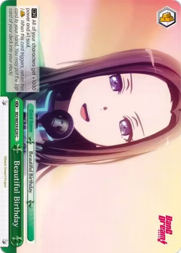 Beautiful Birthday (Parallel Foil) (BD/WE34-E24 C), Morfonica x RAISE A SUILEN — Weiß Schwarz card price