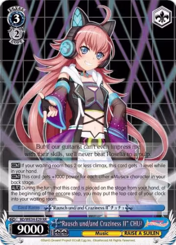 "Rausch und/and Craziness II" CHU² (Parallel Foil) (BD/WE34-E29 RR), Morfonica x RAISE A SUILEN — Weiß Schwarz card price