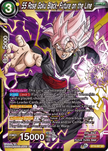 SS Rose Goku Black, Future on the Line (BT16-087), Realm of the Gods — DB Super card price