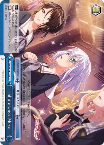 Shine Once More (BD/WE34-TE19TD), Morfonica x RAISE A SUILEN — Weiß Schwarz card price
