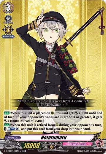 Hotarumaru (D-TB01/015EN), D-TB01: Touken Ranbu -ONLINE- 2021 — Vanguard card price