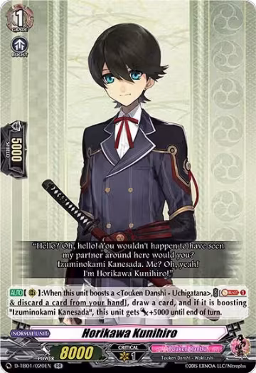 Horikawa Kunihiro (D-TB01/020EN), D-TB01: Touken Ranbu -ONLINE- 2021 — Vanguard card price