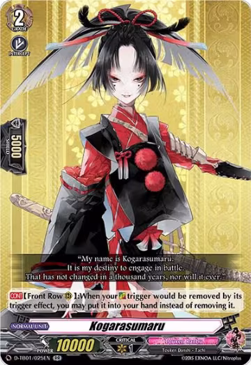Kogarasumaru (D-TB01/025EN), D-TB01: Touken Ranbu -ONLINE- 2021 — Vanguard card price