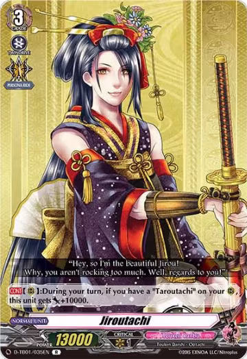 Jiroutachi (D-TB01/035EN), D-TB01: Touken Ranbu -ONLINE- 2021 — Vanguard card price