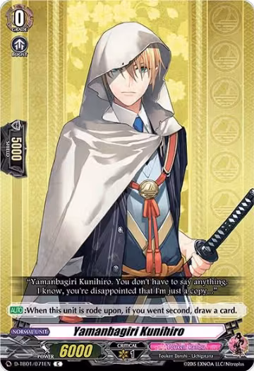 Yamanbagiri Kunihiro (D-TB01/071EN), D-TB01: Touken Ranbu -ONLINE- 2021 — Vanguard card price