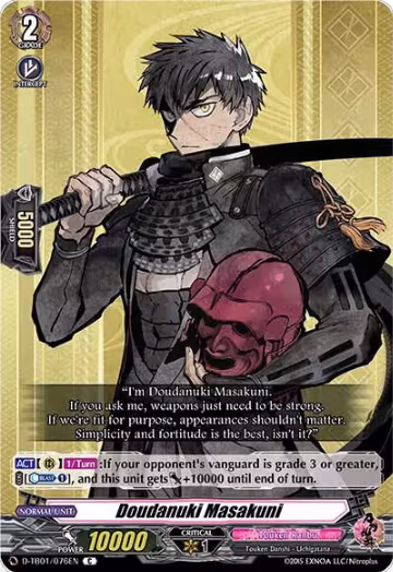 Doudanuki Masakuni (D-TB01/076EN), D-TB01: Touken Ranbu -ONLINE- 2021 — Vanguard card price