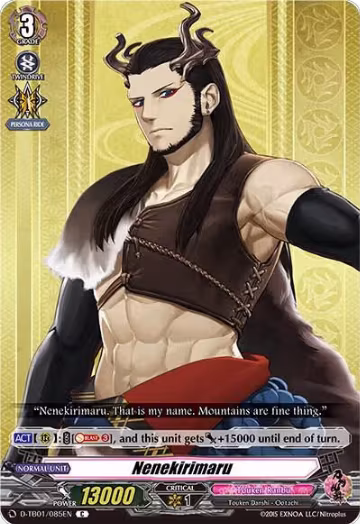 Nenekirimaru (D-TB01/085EN), D-TB01: Touken Ranbu -ONLINE- 2021 — Vanguard card price