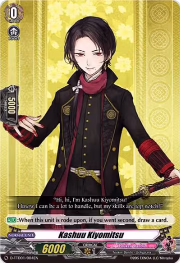 Kashuu Kiyomitsu (D-TTD01/004EN), D-TTD01: Touken Ranbu -ONLINE- 2021 — Vanguard card price