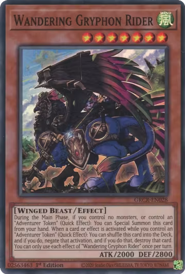 Wandering Gryphon Rider (GRCR-EN028), The Grand Creators — Yu-Gi-Oh! card price