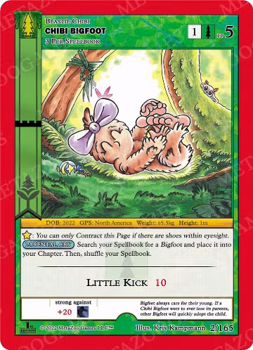 Chibi Bigfoot (2/165), Wilderness: First Edition — MetaZoo card price