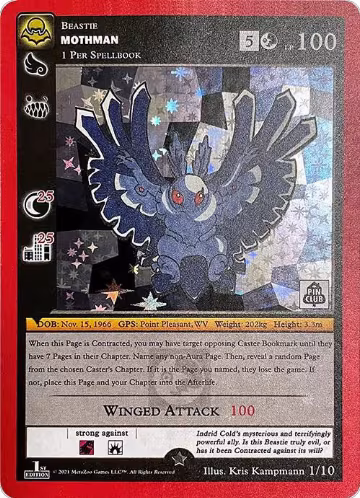 Mothman (Pin Club Cryptid Nation Mystery Collection) (1/10), Miscellaneous Promos — MetaZoo card price