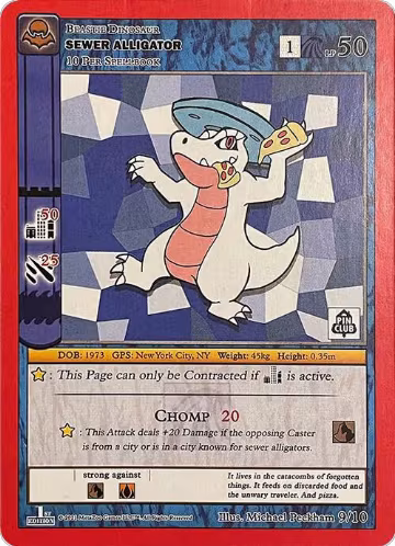 Sewer Alligator (Pin Club Cryptid Nation Mystery Collection) (9/10), Miscellaneous Promos — MetaZoo card price
