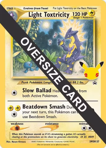 Light Toxtricity - SWSH137 (SWSH137), Jumbo Cards — Pokémon card price