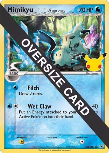 Mimikyu (Delta Species) - SWSH136 (SWSH136), Jumbo Cards — Pokémon card price