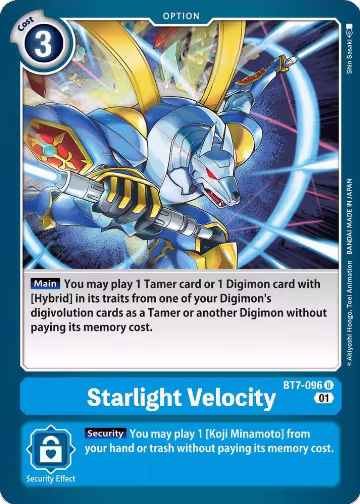 Starlight Velocity (BT7-096 U), Next Adventure — Digimon card price