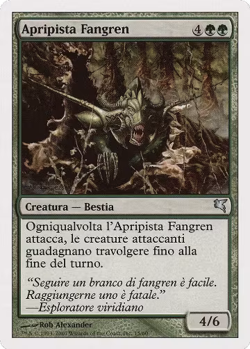 Fangren Pathcutter (Italian) - "Apripista Fangren" (K15) (K15), Magic Encyclopedia 2005 (Salvat/Hachette) — Magic card price