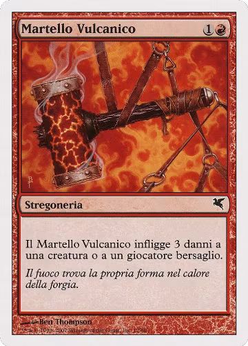 Volcanic Hammer (Italian) - "Martello Vulcanico" (K17) (K17), Magic Encyclopedia 2005 (Salvat/Hachette) — Magic card price