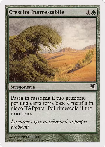 Rampant Growth (Italian) - "Crescita Inarrestabile" (K19) (K19), Magic Encyclopedia 2005 (Salvat/Hachette) — Magic card price