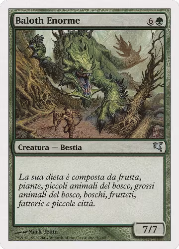 Enormous Baloth (Italian) - "Baloth Enorme" (K50) (K50), Magic Encyclopedia 2005 (Salvat/Hachette) — Magic card price