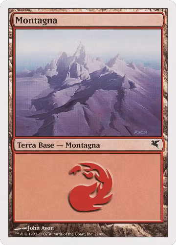 Mountain (Italian) - "Montagna" (I21) (I21), Magic Encyclopedia 2005 (Salvat/Hachette) — Magic card price