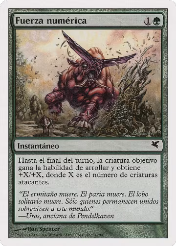 Strength in Numbers (Spanish) - "Fuerza numérica" (J42) (J42), Magic Encyclopedia 2005 (Salvat/Hachette) — Magic card price