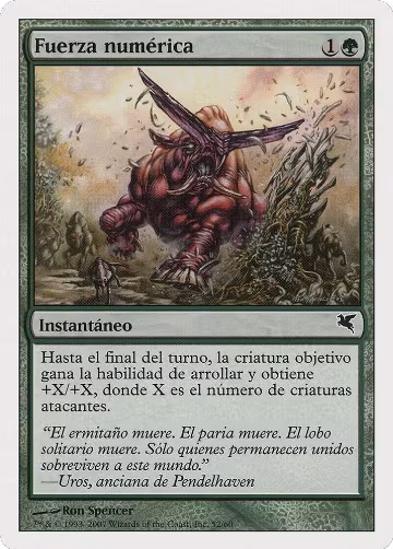 Strength in Numbers (Spanish) - "Fuerza numérica" (J52) (J52), Magic Encyclopedia 2005 (Salvat/Hachette) — Magic card price
