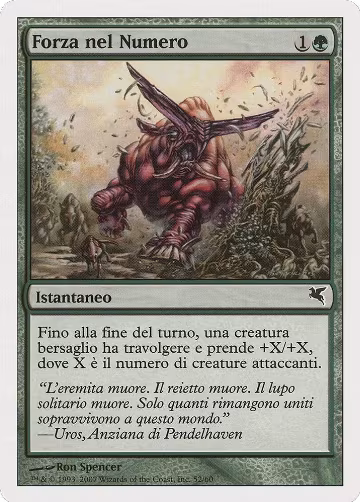 Strength in Numbers (Italian) - "Forza nel Numero" (J52) (J52), Magic Encyclopedia 2005 (Salvat/Hachette) — Magic card price