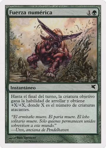 Strength in Numbers (Spanish) - "Fuerza numérica" (J53) (J53), Magic Encyclopedia 2005 (Salvat/Hachette) — Magic card price