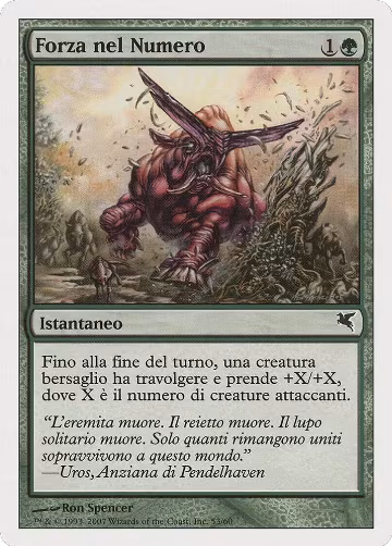 Strength in Numbers (Italian) - "Forza nel Numero" (J53) (J53), Magic Encyclopedia 2005 (Salvat/Hachette) — Magic card price