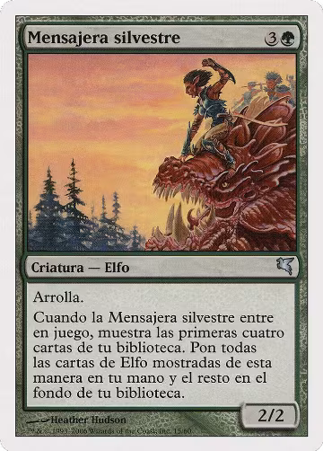 Sylvan Messenger (Spanish) - "Mensajera silvestre" (B15) (B15), Magic Encyclopedia 2005 (Salvat/Hachette) — Magic card price
