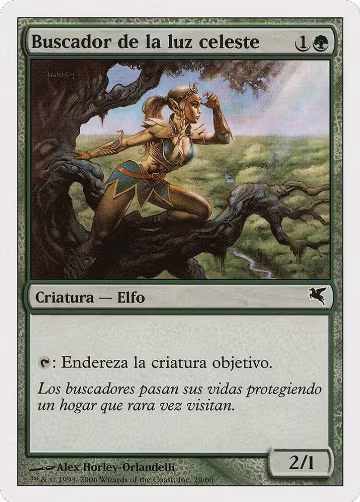 Seeker of Skybreak (Spanish) - "Buscador de la luz celeste" (B29) (B29), Magic Encyclopedia 2005 (Salvat/Hachette) — Magic card price