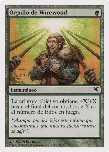 Wirewood Pride (Spanish) - "Orgullo de Wirewood" (B32) (B32), Magic Encyclopedia 2005 (Salvat/Hachette) — Magic card price