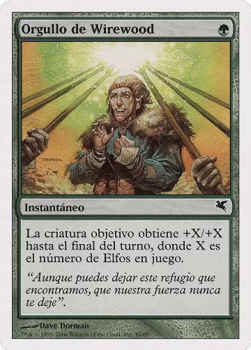 Wirewood Pride (Spanish) - "Orgullo de Wirewood" (B44) (B44), Magic Encyclopedia 2005 (Salvat/Hachette) — Magic card price